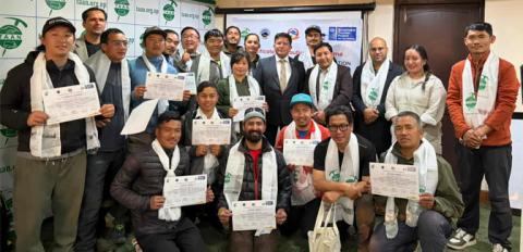 ‘ट्रेकिङ गाइड खोज तथा उद्धार तालिम’ सम्पन्न