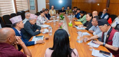 कामपा र भूमि समस्या समाधान समिति बिच दोस्रो बैठक सम्पन्न