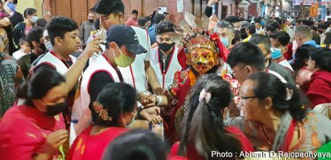 श्वेतकाली अजिमाको १२ वर्षे जात्राका क्रममा निकालिएका देवीगण