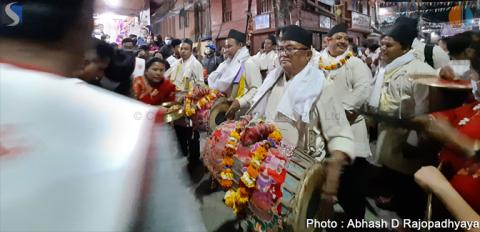 श्वेतकाली अजिमाको १२ वर्षे जात्राका क्रममा निकालिएका बाजाहरू