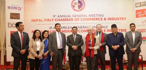 नेपाल–इटाली उद्योग वाणिज्य संघको नवौँ वार्षिक साधारण सभा सम्पन्न